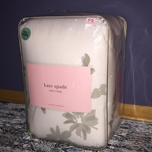 Kate spade gray floral full queen comforter set - Picture 2 of 8